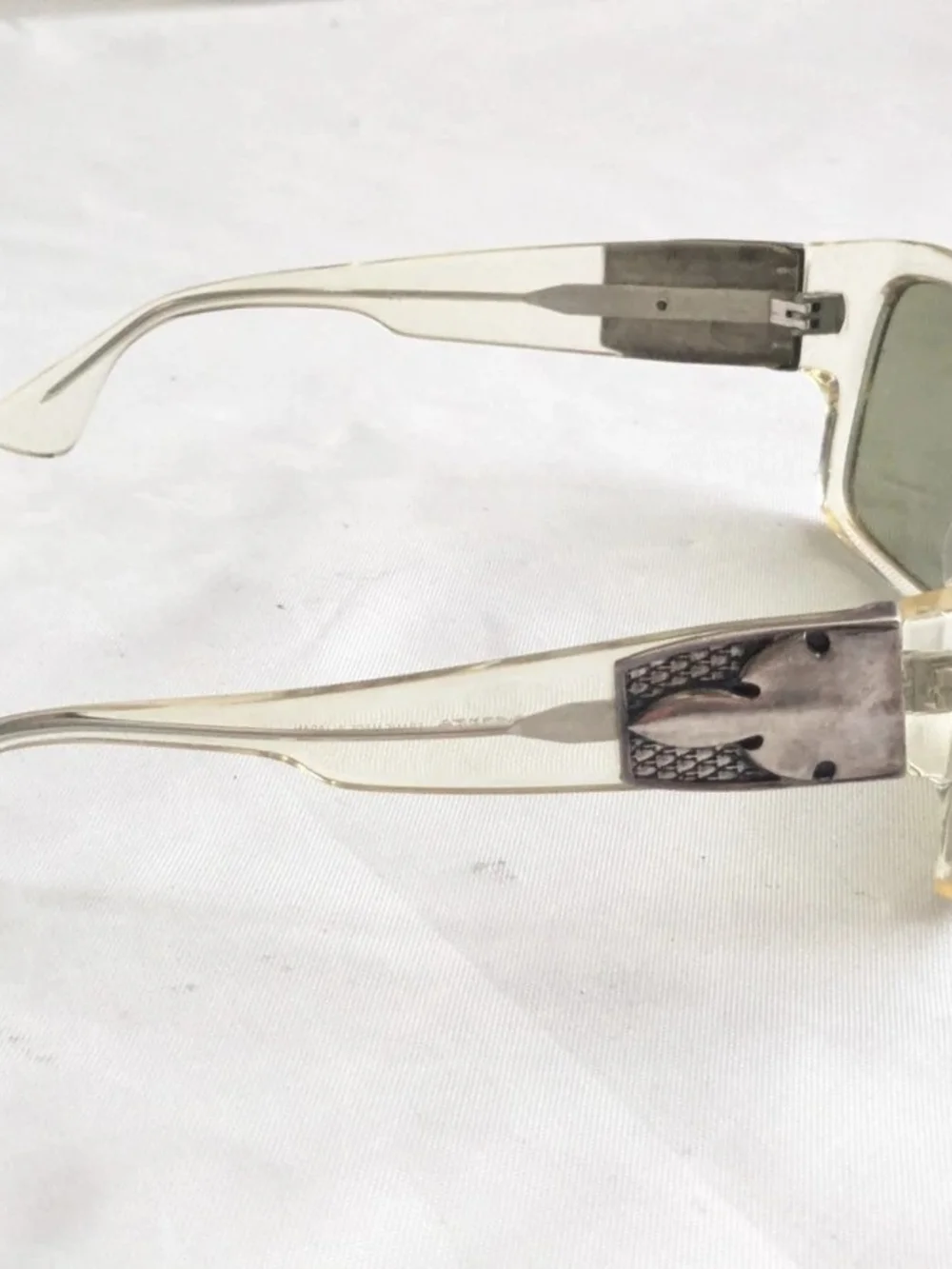 Chrome Hearts G Money Sunglasses Green Clear Rectangle